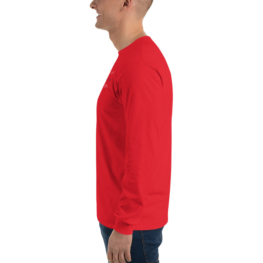 'JSYK TIK...You're the Best of the Best' Anonymous | Men's Cotton Long Sleeve TShirt | Red
