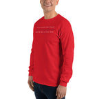 'JSYK TIK...You're the Best of the Best' Anonymous | Men's Cotton Long Sleeve TShirt | Red