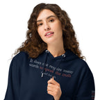 ‘Speak the Truth’ Unisex Essential Organic Cotton Hoodie | Navy