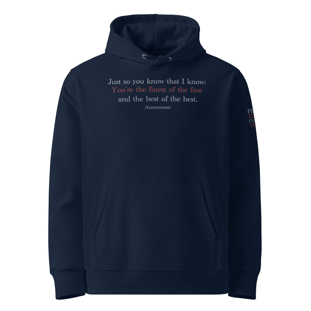 'Best of the Best' Unisex Essential Organic Cotton Hoodie | Navy