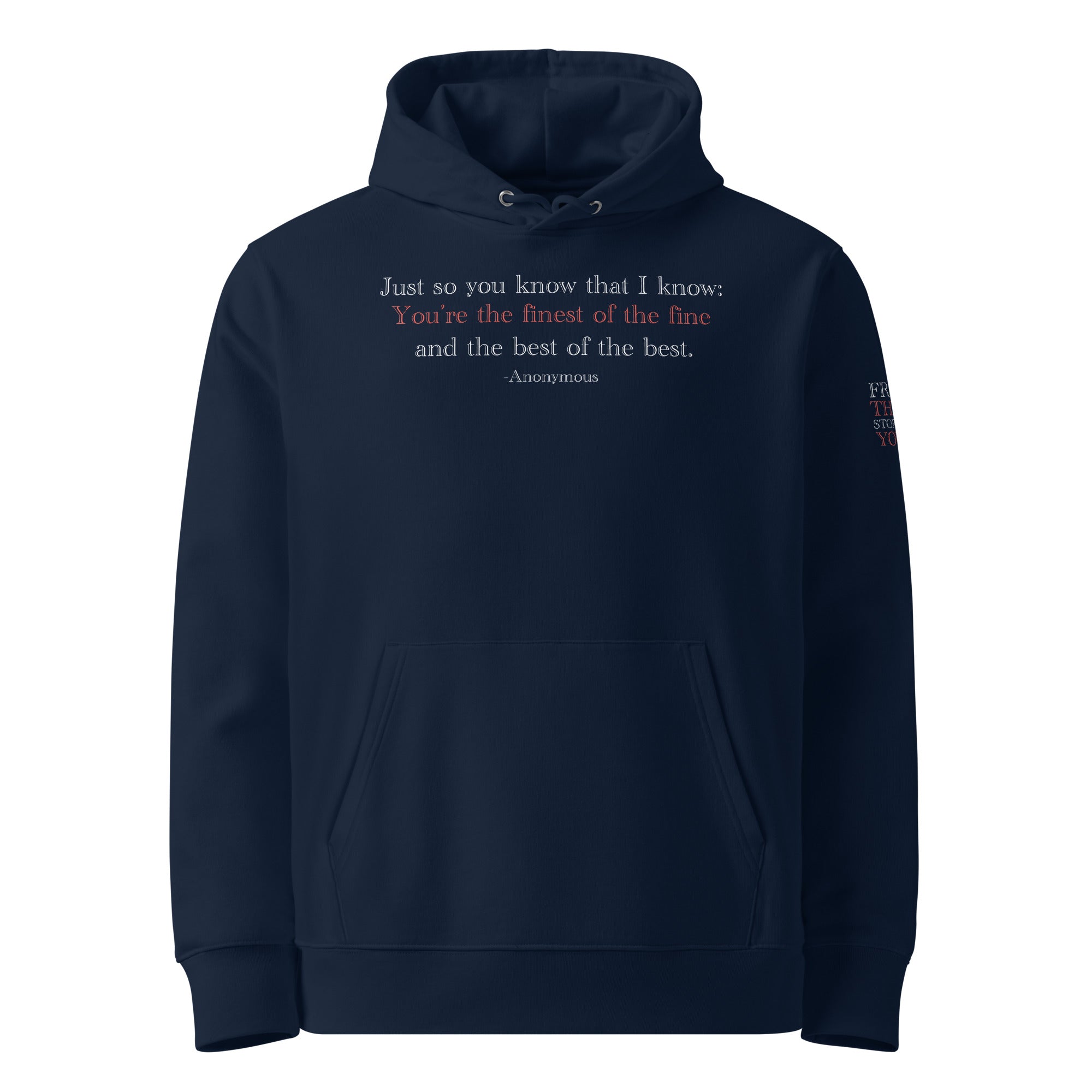 'Best of the Best' Unisex Essential Organic Cotton Hoodie | Navy