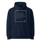 'A Good Laugh' Unisex Essential Organic Cotton Hoodie | Navy