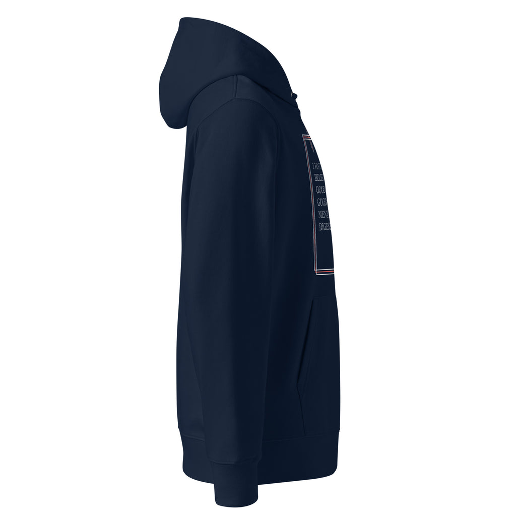 'A Good Laugh' Unisex Essential Organic Cotton Hoodie | Navy
