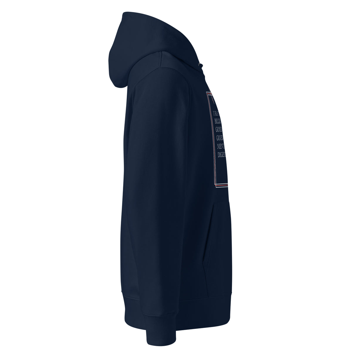 'A Good Laugh' Unisex Essential Organic Cotton Hoodie | Navy