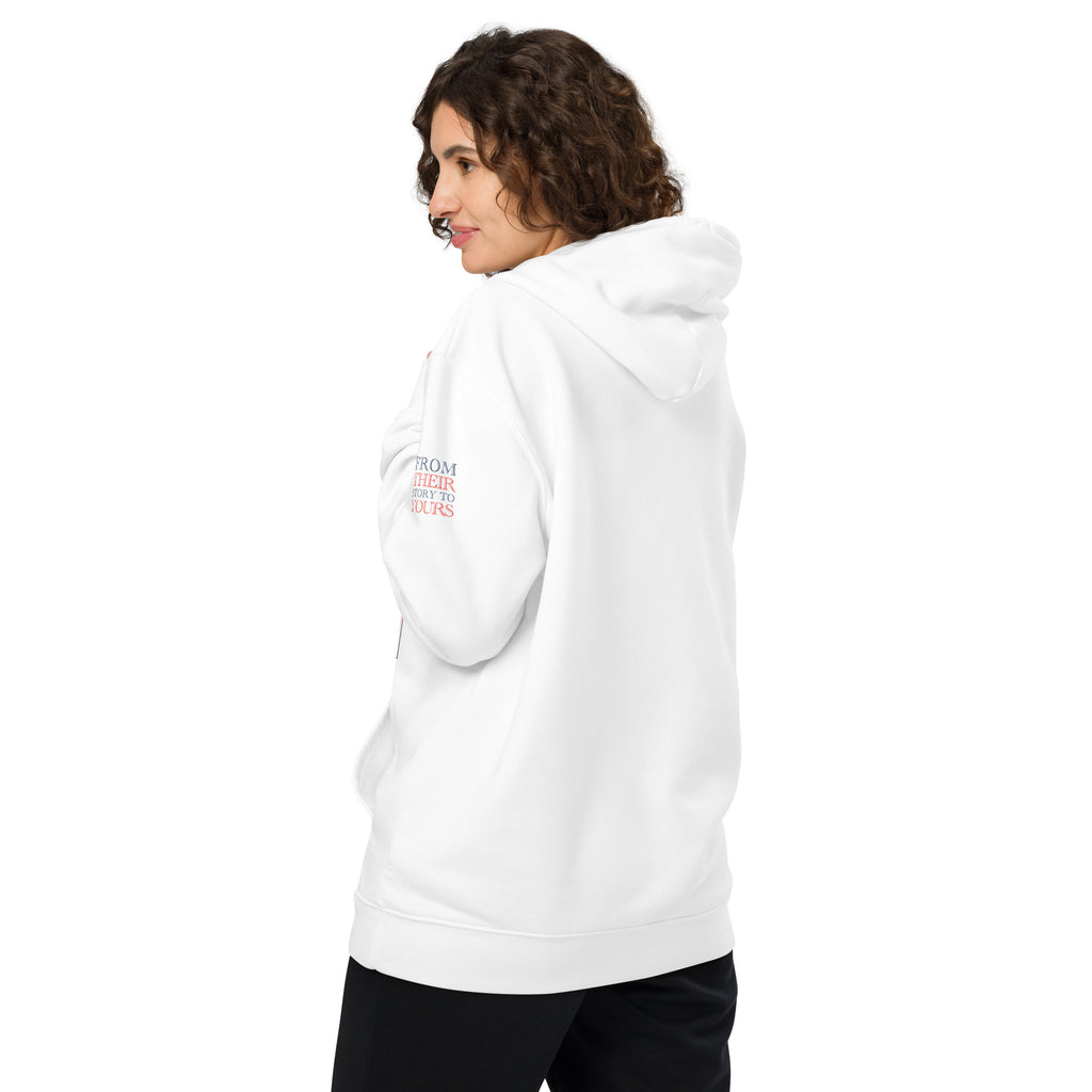 'A Good Laugh' Unisex Essential Organic Cotton Hoodie | White