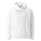 ‘Common Sense’ Unisex Essential Organic Cotton Hoodie | White