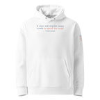 ‘Speak the Truth’ Unisex Essential Organic Cotton Hoodie | White