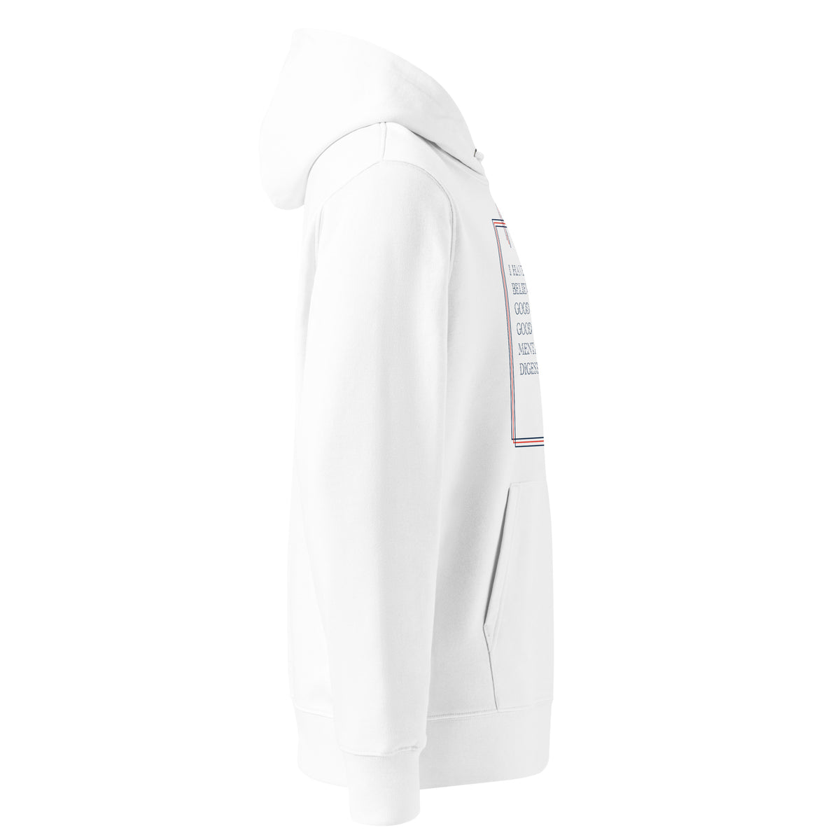 'A Good Laugh' Unisex Essential Organic Cotton Hoodie | White