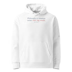 ‘Common Sense’ - Madison |  Unisex Essential Organic Cotton Hoodie | White