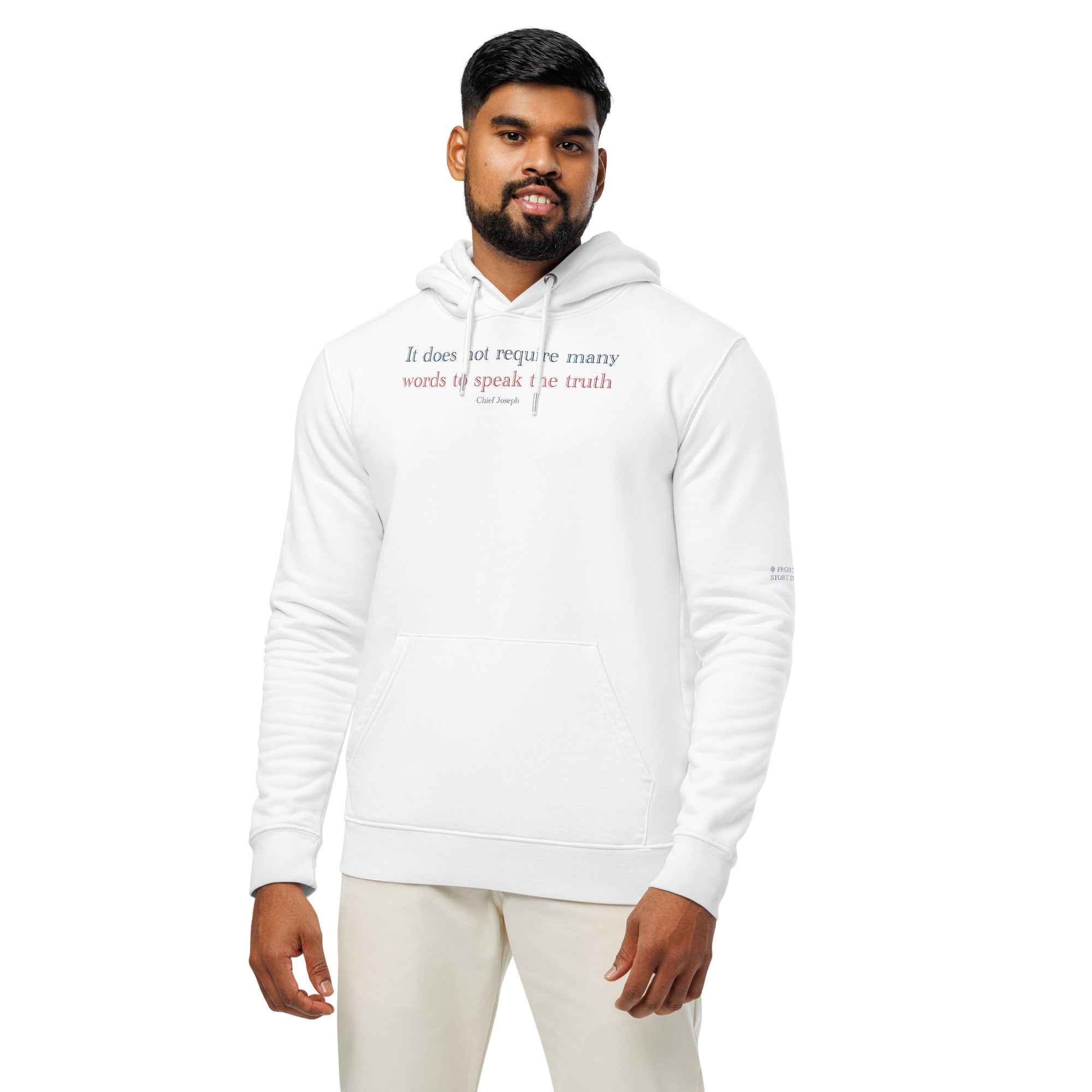 ‘Speak the Truth’ - Joseph | Unisex Essential Organic Cotton Hoodie | White
