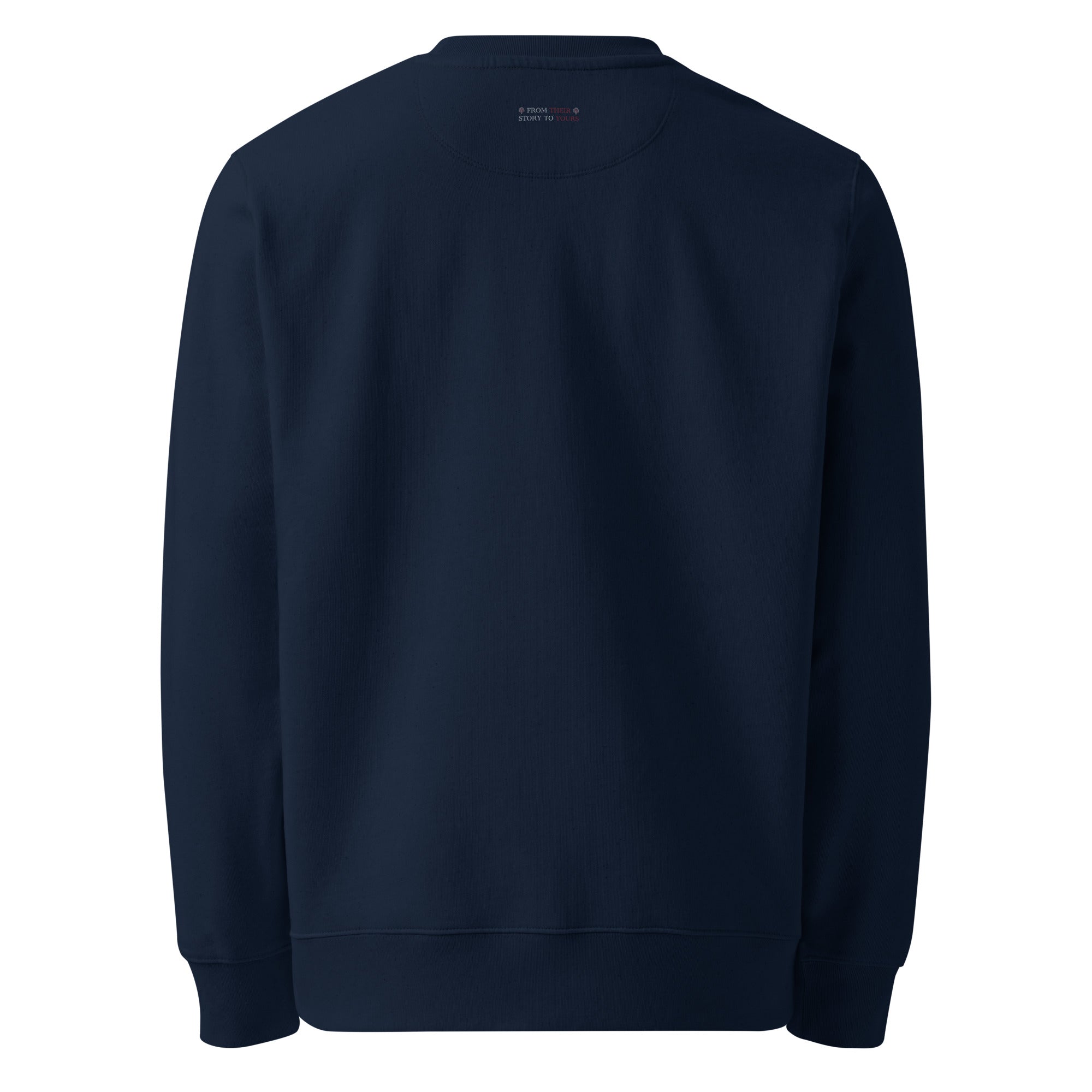 'Get to Know Him Better' Unisex Organic Cotton Blend Sweatshirt | Navy