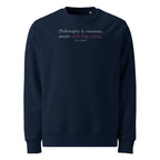 'Get to Know Him Better' Unisex Organic Cotton Blend Sweatshirt | Navy