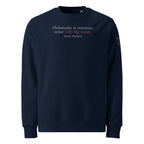 ‘Common Sense’ Unisex Organic Cotton Blend Sweatshirt | Navy