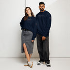 ‘Common Sense’ Unisex Organic Cotton Blend Sweatshirt | Navy
