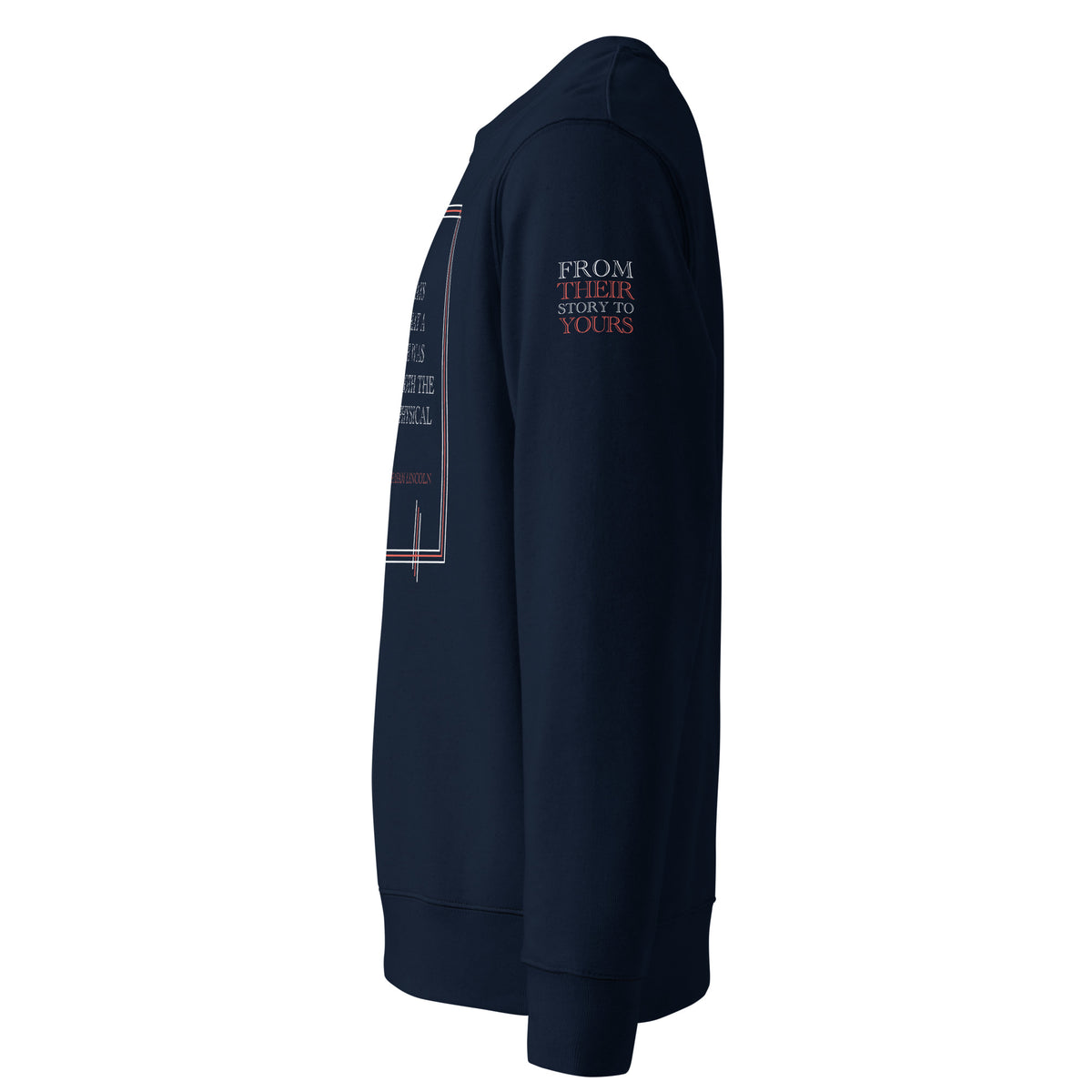 'A Good Laugh' Unisex Organic Cotton Blend Sweatshirt | Navy
