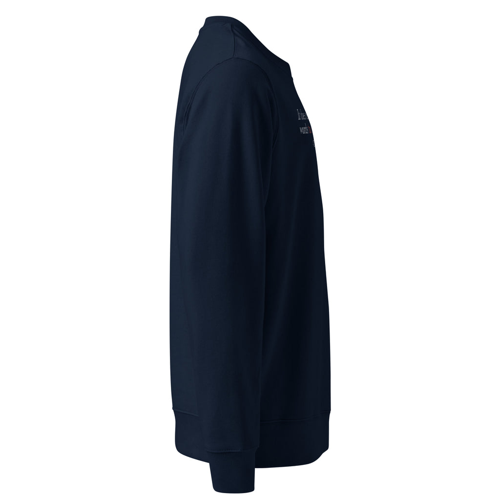 ‘Speak the Truth’ Unisex Organic Cotton Blend Sweatshirt | Navy