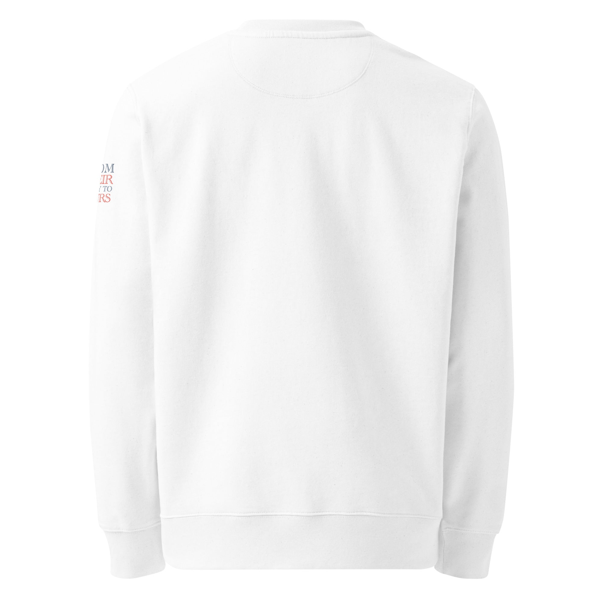 ‘Speak the Truth’ Unisex Organic Cotton Blend Sweatshirt | White