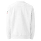 'A Good Laugh' Unisex Organic Cotton Blend Sweatshirt | White