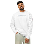 'Common Sense' Unisex Organic Cotton Blend Sweatshirt | White