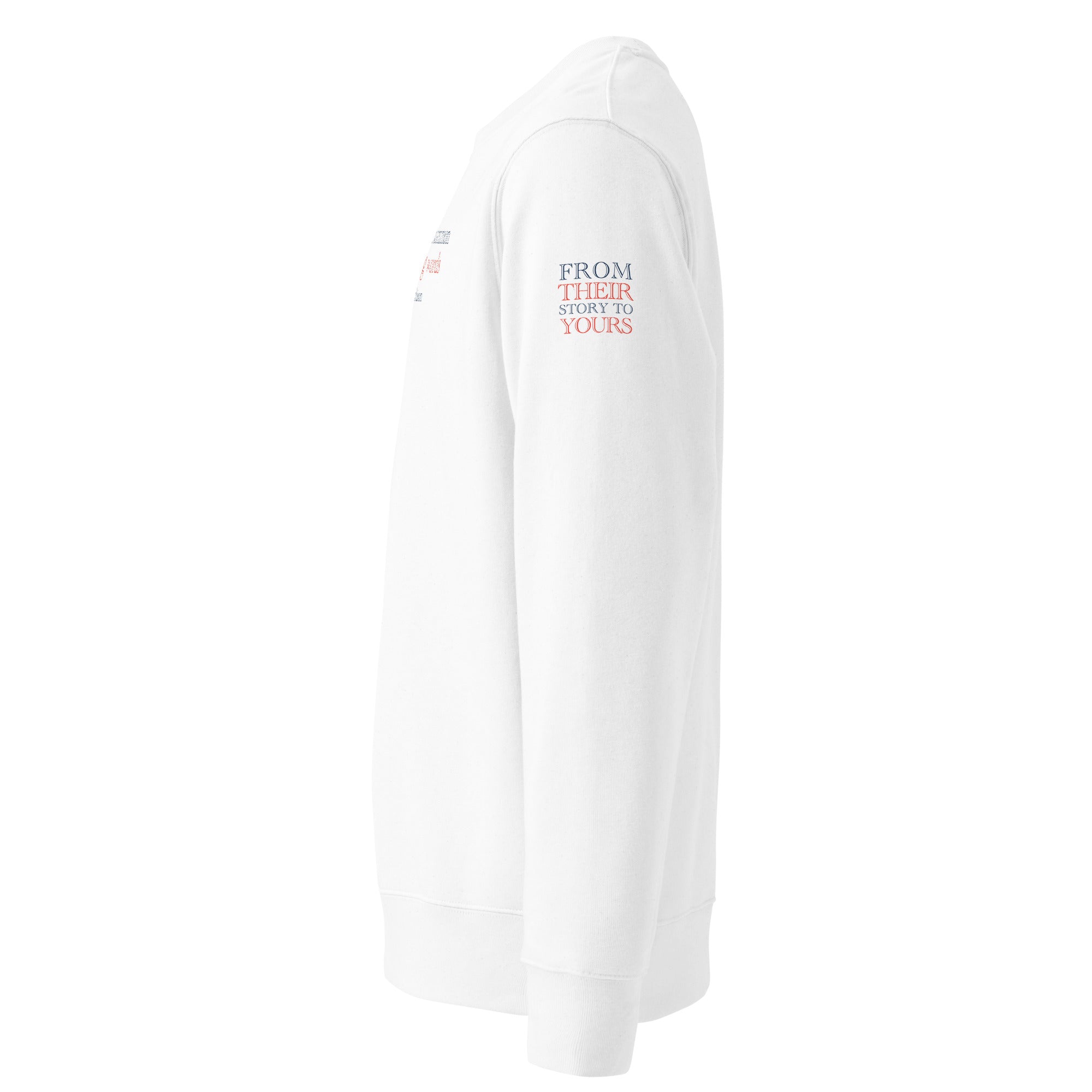 'Common Sense' Unisex Organic Cotton Blend Sweatshirt | White