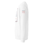 'A Good Laugh' Unisex Organic Cotton Blend Sweatshirt | White