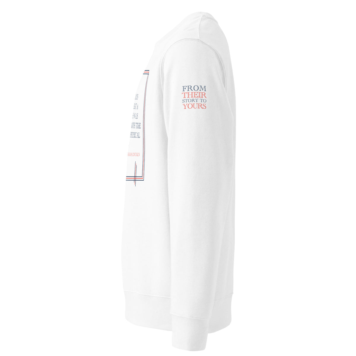 'A Good Laugh' Unisex Organic Cotton Blend Sweatshirt | White