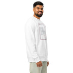 'A Good Laugh' Unisex Organic Cotton Blend Sweatshirt | White