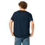 ‘Speak the Truth’ Unisex Organic Ribbed Neck Cotton T-Shirt | Navy