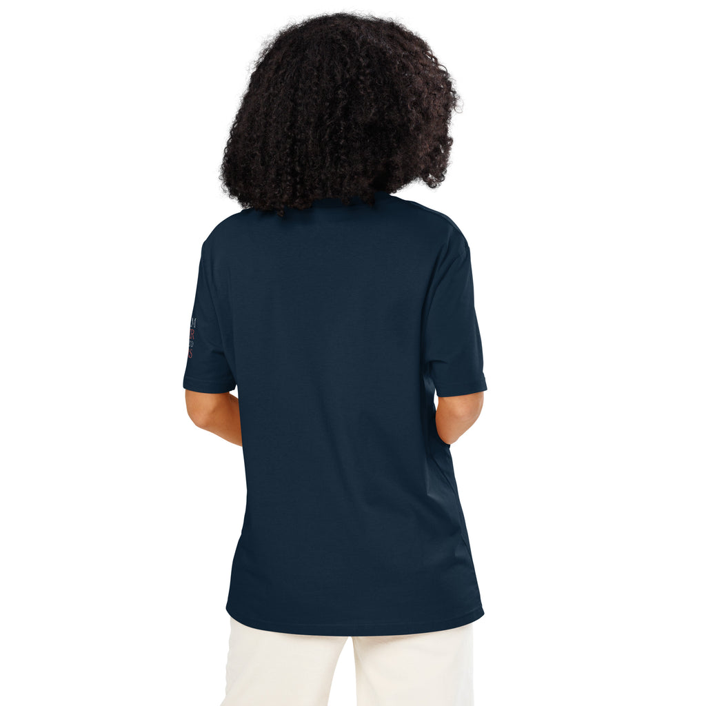 'Best of the Best' Unisex Organic Ribbed Neck Cotton T-Shirt | Navy