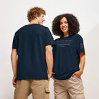 'Best of the Best' Unisex Organic Ribbed Neck Cotton T-Shirt | Navy