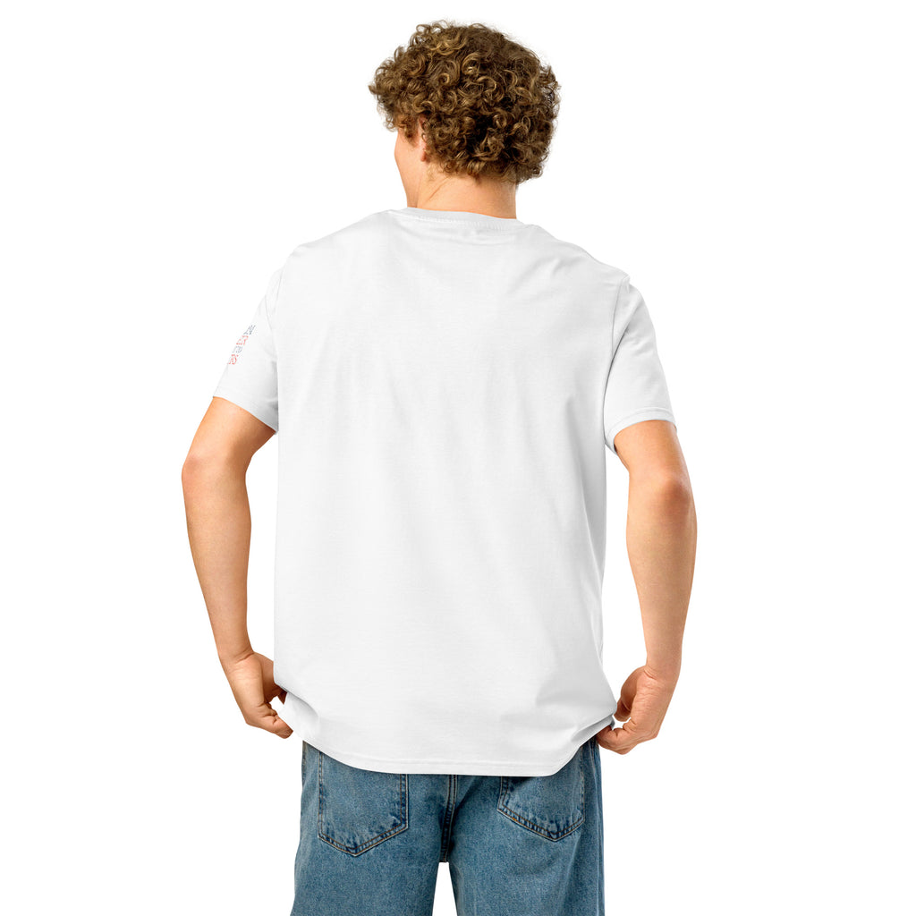 'Best of the Best' Unisex Organic Ribbed Neck Cotton T-Shirt | White