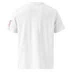 'A Good Laugh' Unisex Organic Ribbed Neck Cotton T-Shirt | White