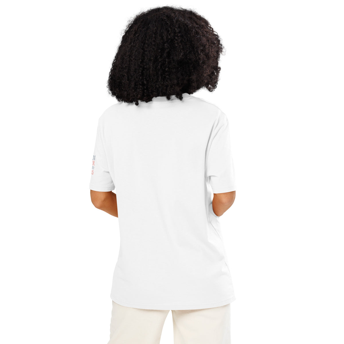'A Good Laugh' Unisex Organic Ribbed Neck Cotton T-Shirt | White