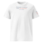 ‘Common Sense’ Unisex Organic Ribbed Neck Cotton T-Shirt | White