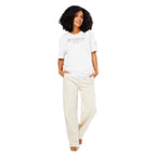 ‘Speak the Truth’ Unisex Organic Ribbed Neck Cotton T-Shirt | White