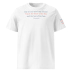 'Best of the Best' Unisex Organic Ribbed Neck Cotton T-Shirt | White
