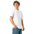 ‘Common Sense’ Unisex Organic Ribbed Neck Cotton T-Shirt | White