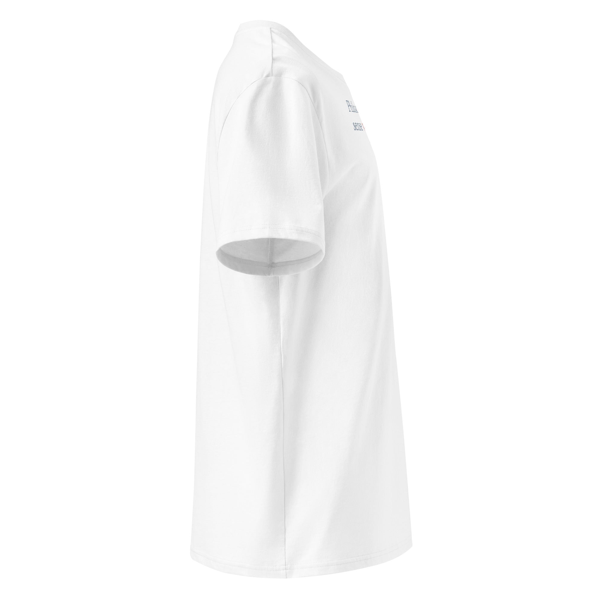 ‘Common Sense’ - Madison |  Unisex Organic Ribbed Neck Cotton T-Shirt | White