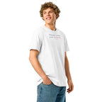 ‘Common Sense’ - Madison |  Unisex Organic Ribbed Neck Cotton T-Shirt | White