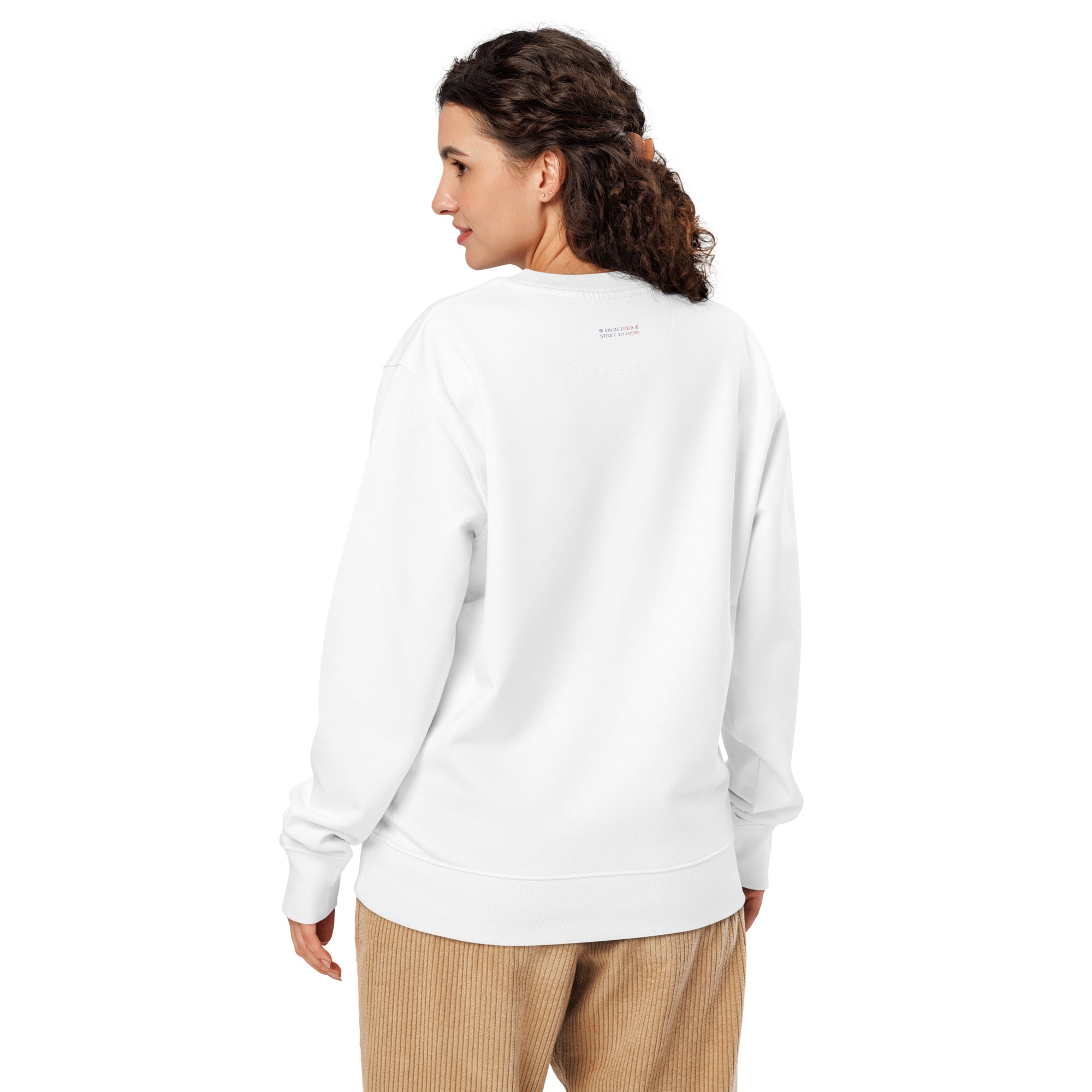 ‘Speak the Truth’ - Joseph | Unisex Organic Cotton Blend Sweatshirt | White