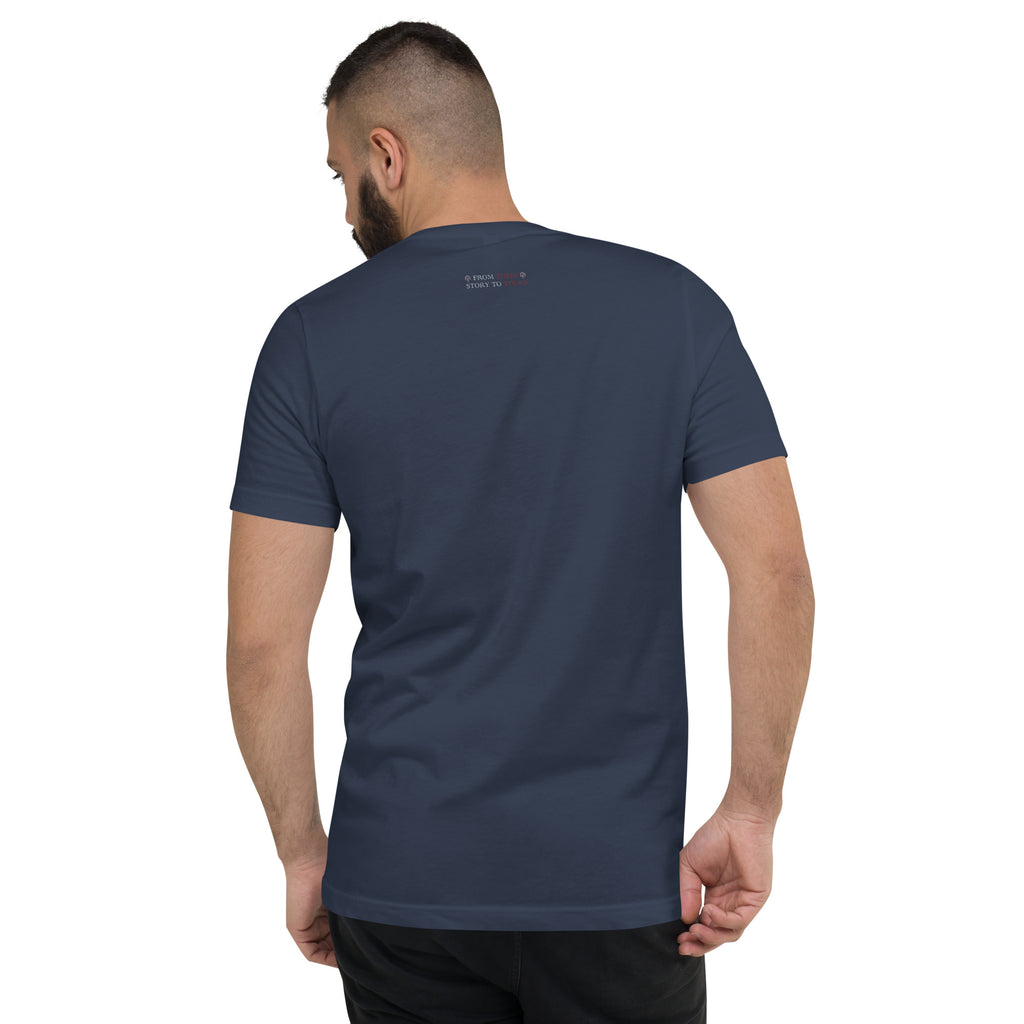‘Common Sense’ - Madison |  Unisex Short Sleeve V-Neck T-Shirt | Navy