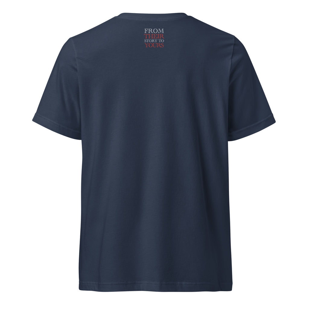 'A Good Laugh' Unisex Short Sleeve V-Neck T-Shirt | Navy