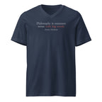 ‘Common Sense’ Unisex Short Sleeve V-Neck T-Shirt | Navy