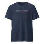 ‘Speak the Truth’ Unisex Short Sleeve V-Neck T-Shirt | Navy