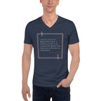 'A Good Laugh' Unisex Short Sleeve V-Neck T-Shirt | Navy