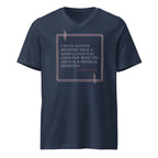 'A Good Laugh' Unisex Short Sleeve V-Neck T-Shirt | Navy