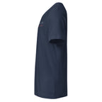 'Get to Know Him Better' - Lincoln | Unisex Short Sleeve V-Neck T-Shirt | Navy