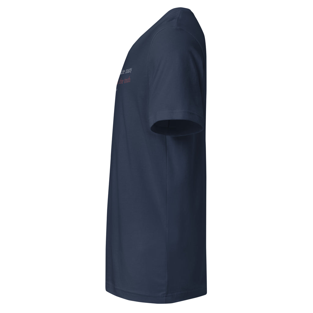 ‘Speak the Truth’ - Joseph |  Unisex Short Sleeve V-Neck T-Shirt | Navy