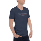 ‘Speak the Truth’ Unisex Short Sleeve V-Neck T-Shirt | Navy