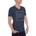 'A Good Laugh' Unisex Short Sleeve V-Neck T-Shirt | Navy